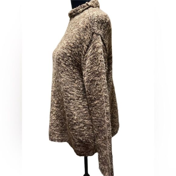 Liz Claiborne chunky golden brown knitted sweater. Size L - Picture 3 of 5